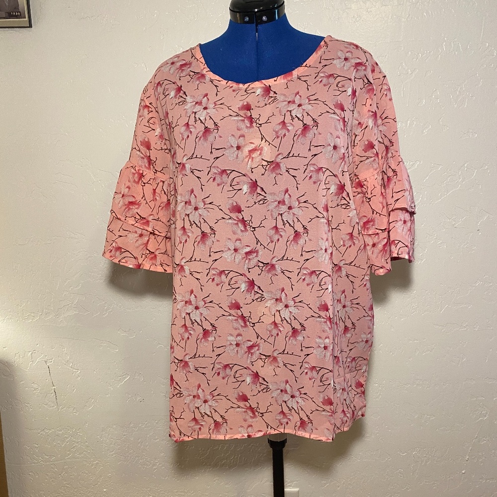 Alisha & Chloe semi sheer blouse, size 2X.